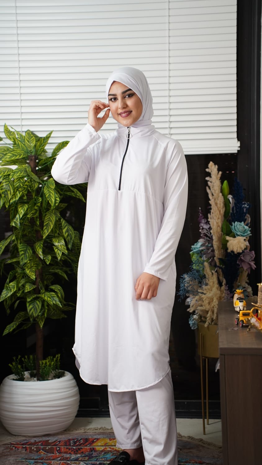 بوركيني كامل للسباحة والأنشطة الشاطئية